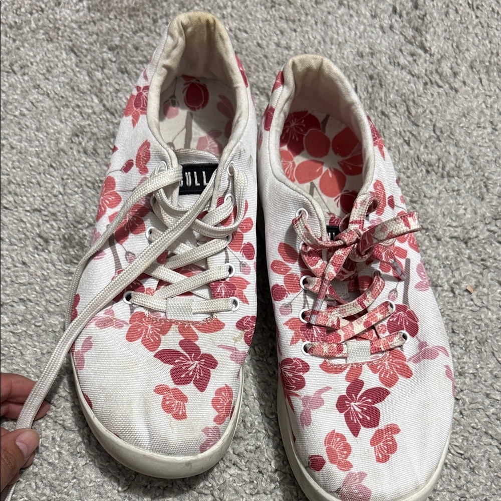 NOBULL Pink Floral Canvas Lace-Up Sneakers - Picture 5 of 5